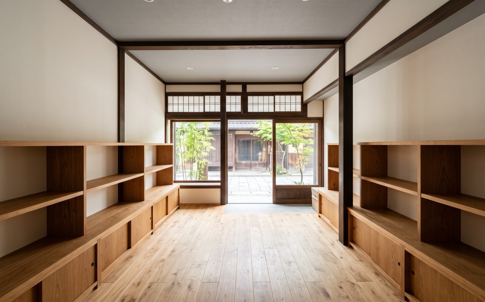 塗り替えを終えた店舗の内装